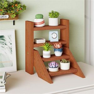Compact Easy Assembly Wooden Plant <b>Stand</b> for Window Balcony & Desktop Succulent Seedling <b>Pot</b> Rack Flower <b>Pots</b> & Planters - Product Image 3
