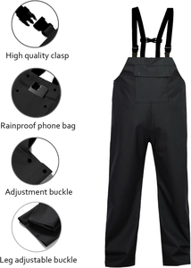 Combinaison de pluie imperméable haut de gamme pour l'extérieur, respirante et coupe-vent, pour la randonnée et le trekking – Fabricant de vêtements - Product Image 3