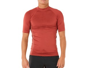 เสื้อแรชการ์ดผ้าโพลีเอสเตอร์ปี 2026 สำหรับทุกเพศ  ชุดกีฬา  โลโก้สั่งทำได้  ระบายอากาศได้ดี น้ำหนักเบา แห้งเร็ว แขนสั้น - Product Image 1