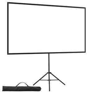 Schermo per Proiettore da 80 Pollici con Angolo di Visione di 160 Gradi, Supporto 16:9 4K HD Senza Pieghe, Portatile per Interni ed Esterni con Funzione Luce - Product Image 1