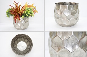Premium Fancy Aluminum Nickel Plated Indian Classic Look Flower <b>Vase</b> Metal Design Premium Colourful Home Wedding Decoration <b>Vase</b> - Product Image 4