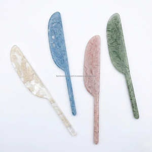 Marble Resin Butter Knife <b>Set</b> Handmade Spreader Knives Colorful Serving Utensils Modern <b>Kitchen</b> <b>Accessories</b> Cheese Spreader <b>Set</b> - Product Image 4