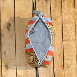 Juego de 3 Bolsas de Maquillaje y Cosméticos de Tela de Algodón con Cierre de Cremallera y Estampado de Tigre Boho, Ecológicas, Venta al Por Mayor - Product Image 4