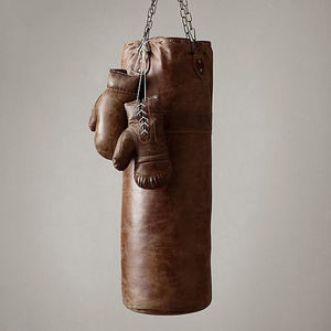 Saco de Boxeo de Cuero Genuino y Cuero PU Hecho en Pakistán, Saco de Boxeo Resistente con Logotipo Personalizado, Saco de Boxeo para Entrenamiento Masculino - Product Image 2