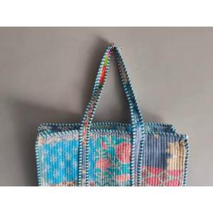 Quilted Cotton <b>Backpack</b> Floral Print Softback Zipper Closure Anti-Theft School Bag for Girls <b>Kids</b> gift for her Anti-Theft gift - Product Image 4