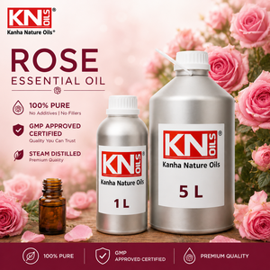 <b>Rose</b> Essential Oil 100% Pure Steam Distilled Rosa Damascena Cosmetic Grade Aromatherapy Perfumery Grade BG Kanha Nature Oils - Product Image 1