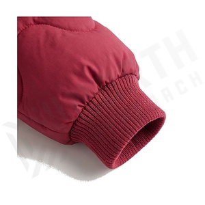 Hooded Quilted Waterproof <b>Bubble</b> Jacket Black Full Sleeve Winter Windproof Cotton Shell Knitted Fabric Polyester Filling Stand - Product Image 6