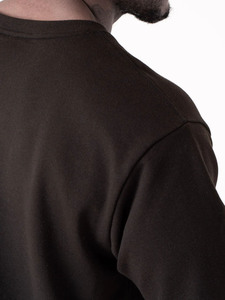 T-shirt noir uni surdimensionné pour homme, coton premium, col rond, manches courtes, coupe ample, streetwear décontracté, tee-shirt basique, doux et respirant - Product Image 5