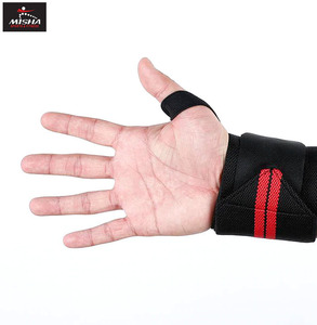 Custom New Arrival Bodybuilding Power Lifting Wrist Supports Weightlifting Gym Wristband Wrist Wraps With OEM ODM Serviced - Product Image 6