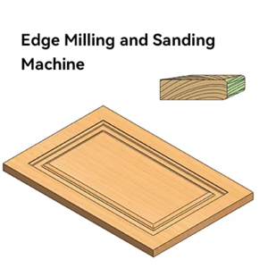 Machine automatique de ponçage des bords de portes en bois pour le ponçage et le polissage des bords de meubles, machine de ponçage des bords en ligne droite - Product Image 1