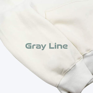 Sudadera con Capucha de Hombros Caídos para Hombre, 100% Algodón de Alto Gramaje, Diseño a Cuadros, Invierno, con Estampado Digital, Lavado y Bordado - Product Image 6