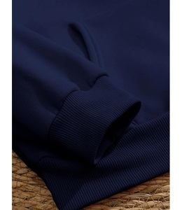 Sudadera con Capucha Personalizable para Mujer, 100% Algodón, Manga Larga, Cuello Caído, Estampada, Cómoda, para Invierno, Servicio OEM - Product Image 3