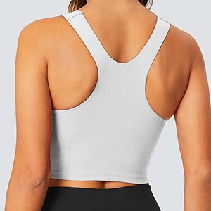 2026 Recycle Factory Design Wholesale Performance Women's High Support Seamless Sports <b>Bra</b> Crisscross <b>Straps</b> Quick Dry <b>Bra</b> - Product Image 4