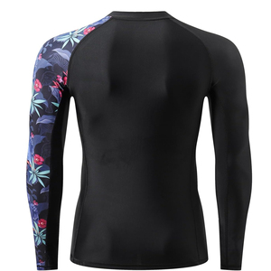 Chemises de sport pour hommes en polyester/coton respirant à col rond et manches longues, haute performance, pour la course à pied et la salle de sport, vente en gros - Product Image 2