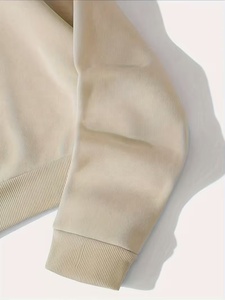Sweat-shirt court à capuche zippé pour femme, en coton tricoté, avec logo personnalisé de haute qualité, manches longues, style décontracté, idéal pour l'automne - Product Image 3