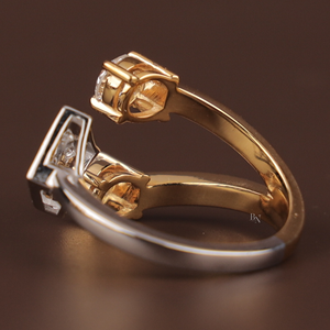 Bague de fiançailles élégante en diamant de laboratoire de 1,5 carat pour femme, argent, or 10 carats, or 14 carats, or 18 carats, bijoux fins de mariage, cadeau - Product Image 3