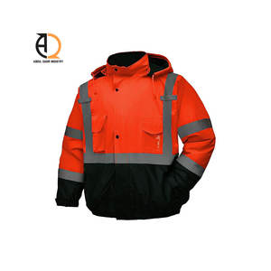 High Visibility <b>Reflective</b> <b>Safety</b> Work Jacket Resistant Protective <b>Clothing</b> - Product Image 1
