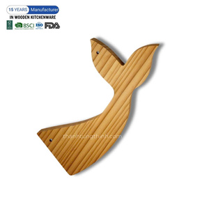 Plateau de service en teck avec et sans poignée, motif bois naturel, pour usage résidentiel, fabriqué par un fabricant au Vietnam - Product Image 5