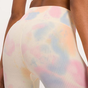 OEM Professional Women's Yoga Set Plus Size Breathable Quick Dry Solid Pattern Active Stretch Stitch <b>Elastic</b> Waist Closure <b>Belt</b> - Product Image 6