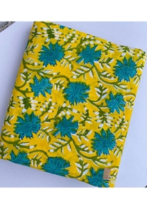 Tela 100% Algodón Hecha a Mano en India con Bordado, Transpirable y Ligera, Estampados Florales Hechos a Mano para Niñas, Textiles para el Hogar, OEM - Product Image 6