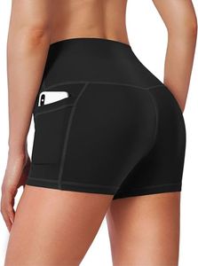 Shorts de yoga personnalisés pour femmes, taille haute, sans coutures, respirants, extensibles, pour le fitness, le cyclisme, la gym, l'entraînement, la course et les activités sportives professionnelles - Product Image 2