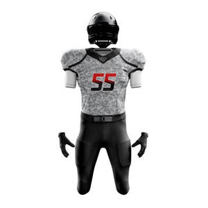 Uniforme de Fútbol Americano Personalizado de Alta Calidad 2026, Uniforme para Adultos de Dos Tonos con Mangas Cortas y Diseño de Equipo Sublimado - Product Image 5