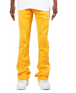100% algodón logotipo personalizado polar Joggers pantalones de chándal alto 3D Puff estampado francés Terry Track pantalón hombres holgados pantalones apilados primavera - Product Image 1