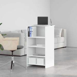 Mostrador de Recepción Mediano de Madera Sintética Blanca - Product Image 4