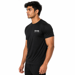 Camiseta Deportiva de Compresión para Hombre, Corte Ajustado, Tejido de Punto, Manga Corta, Secado Rápido, Transpirable, para Entrenamiento - Product Image 4