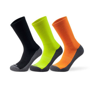 Econex Sports Knee <b>Socks</b> for Running Geometric Pattern White Black Knitted Breathable Non-Slip Spandex/Nylon/Cotton Winter Use - Product Image 1