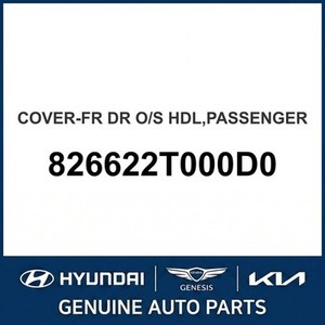 Cerraduras y Herrajes Exteriores Nuevos Optima, Lado Derecho 826622T000D0 - Product Image 1