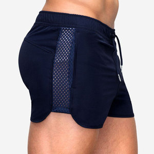 Short de sport pour hommes et garçons, avec détails réfléchissants, panneaux latéraux respirants, en polyester et élasthanne doux, idéal pour l'échauffement. - Product Image 5