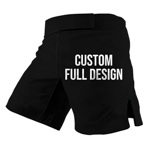 Pantalones Cortos de MMA Casuales Hechos a Medida, Ecológicos, Transpirables, de Secado Rápido, con Cintura Elástica, de Alto Rendimiento para Entrenamiento, OEM ODM - Product Image 6