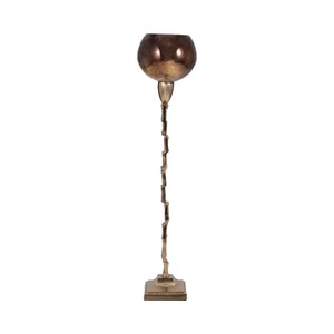 Porte-bougie de 20 pouces de hauteur avec tige géométrique, décoration d'intérieur - Product Image 2