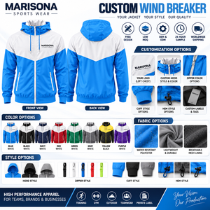 Chaqueta Cortavientos para Hombre, Grosor Estándar, Personalizable, con Capucha y Cremallera Completa, para Correr y Entrenar, Ecológica, Transpirable y de Secado Rápido - Product Image 4