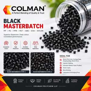 Granulés et pastilles de masterbatch noir brillant écologique les plus vendus pour le moulage par injection de plastique PP PE HDPE LDPE LLDPE, film. - Product Image 5