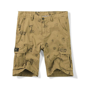 Shorts en jean taille haute boutonnés pour hommes, en coton écologique, décontractés, respirants, à prix abordable, en stock - Product Image 3