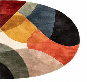 Tapis en laine de luxe fait main, design moderne haut de gamme, doux, antidérapant, imperméable, extra épais pour salon et chambre à coucher - Product Image 5