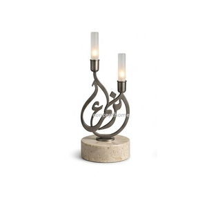 Copper <b>Candlestick</b> <b>Holder</b> With Arabic Calligraphy Design Durable Home Decoration Metal Art Piece - Product Image 2