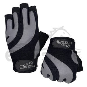 Guantes de Gimnasio para Entrenamiento, Transpirables, con Agarre, para Levantamiento de Pesas, con Logotipo en Relieve, Medios Dedos - Product Image 3