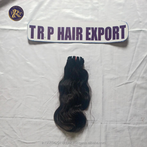 Extensión de cabello rizado ondulado de 20 \ "100% cabello indio Remy virgen negro Natural cabello trenzado de templo de alta calidad - Product Image 1