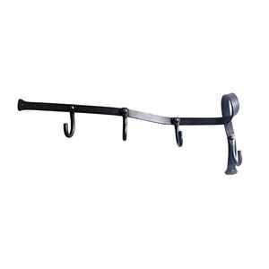 Riel de ganchos de hierro con acabado en polvo, de diseño moderno, para montaje en pared, organizador para dormitorio, organizador para cocina, para decoración. - Product Image 3