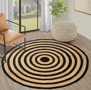 Hand Braided Eco Carpet made of 100% Jute Soft & Durable Area <b>Rugs</b> for Bedroom & Living Room - Product Image 1