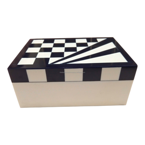 High Quality Resin Inlay Handmade Polished Navy <b>Blue</b> Jewelry <b>Box</b> Decorative Organizer for Gifting Home Decor by FASHION CRAFT - Product Image 4