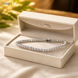 Classic Marquise Cut Diamond 14K Plated White <b>Gold</b> Tennis Bracelets Vintage Moissanite Women's Birthday Gift Jewelry - Product Image 5