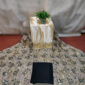 Nuevo producto: Tela de chifón con diseño floral y pedrería, estilo somalí Fransawi Dirac, de primera calidad, ideal para prendas festivas. - Product Image 1