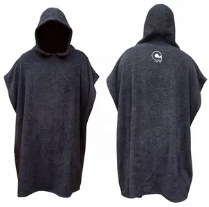 Wholesale Surf Poncho Printed Hooded Beach Towel For Adult