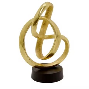 Sculptures métalliques d'intérieur, statue d'art élégante pour salon, bureau, hall, réception d'hôtel, décoration intérieure - Product Image 4
