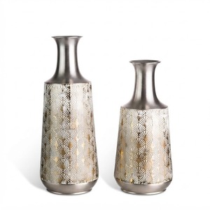 Unique Metal Flower <b>Vase</b> Modern Artistic Centerpiece For Home Interior Office Dining Table Wedding Event - Product Image 6