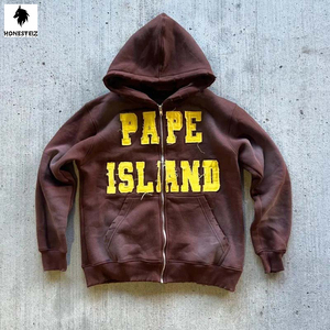 เสื้อฮู้ดสวมหัวผ้าฝ้าย100% ของผู้ชายเสื้อสเวตเชิ้ตลำลองไซส์ใหญ่พิเศษย้อมสีล้วนสำหรับฤดูหนาวออกแบบได้ตามต้องการ - Product Image 2